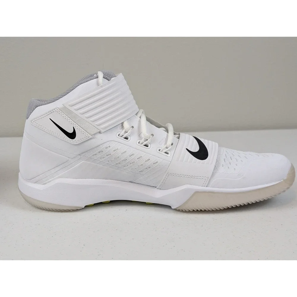 Nike Force Savage Turf Mid Pro Football White/Black AQ8130-100 Men's Size 11.5